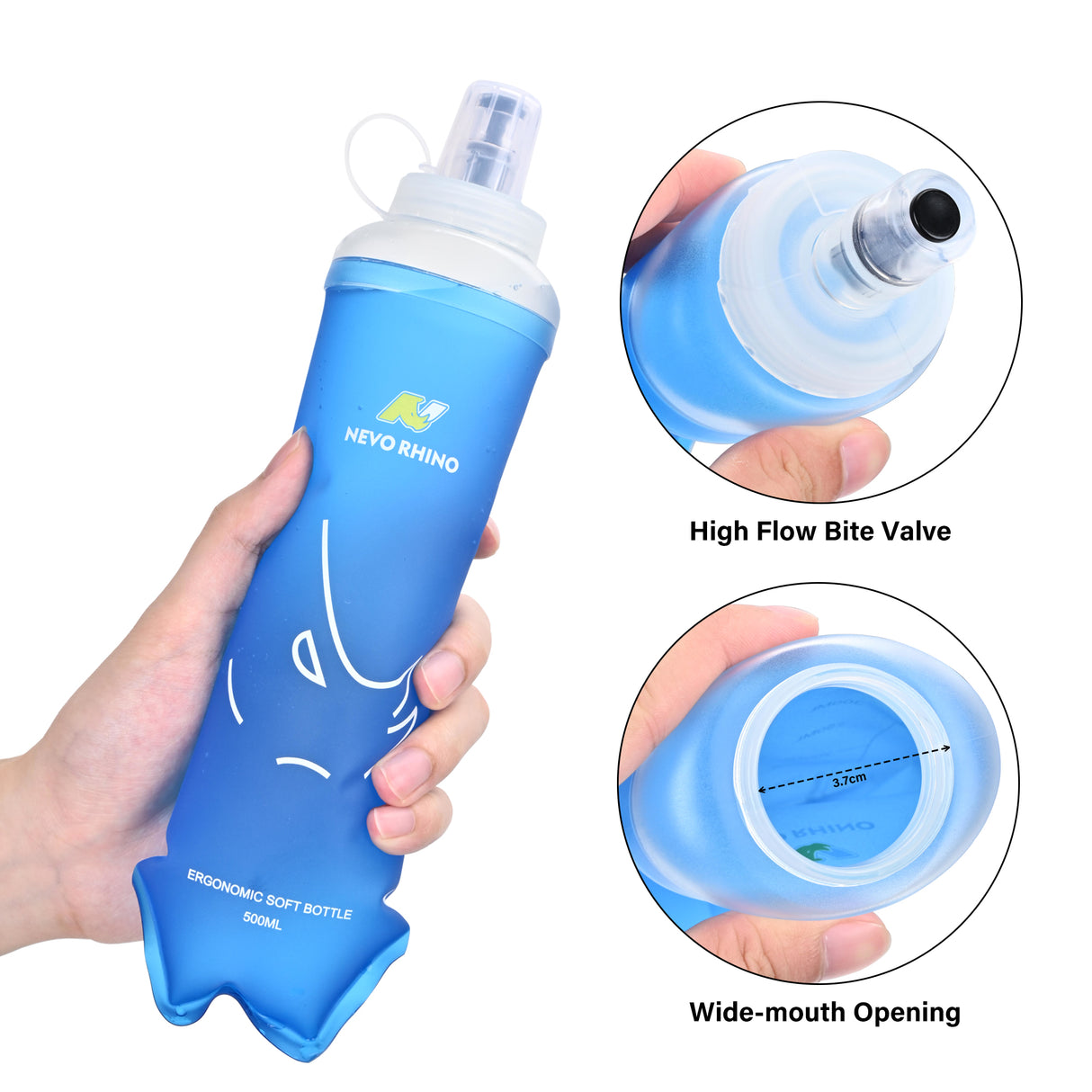 NEVO RHINO SOFT FLASK WITH STRAW #B002