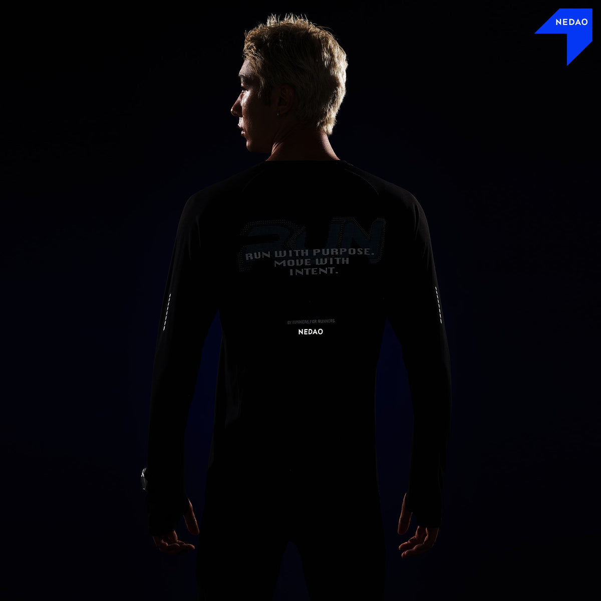 NEDAO 2026 MEN'S GRAIN TEXTURE RUNNING LONG SLEEVE
