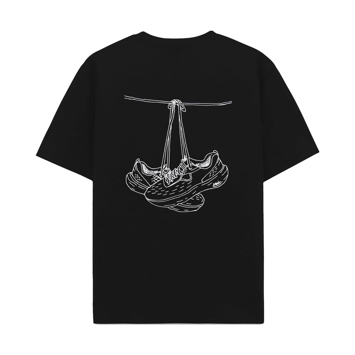 JUSTRUN SPORT UNISEX LIMITED EDITION COTTON T-SHIRT #SKETCHED BY UK ARTIST NOAH FRANCIS