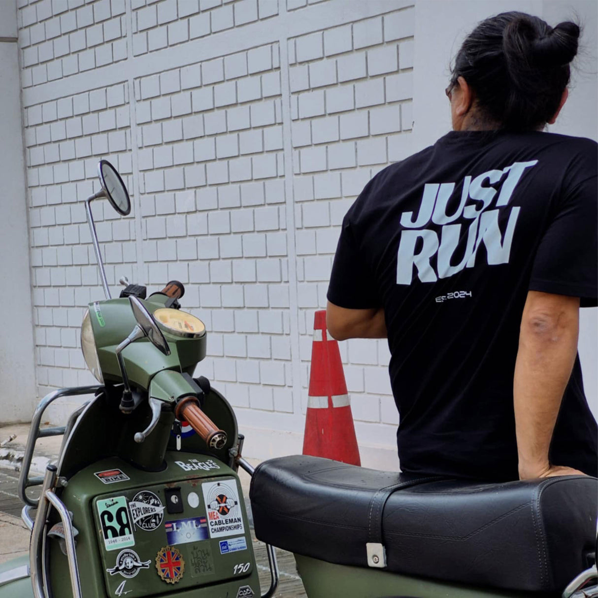 JUSTRUN SPORT UNISEX RELAXED COTTON T-SHIRT #ORIGINAL DESIGN