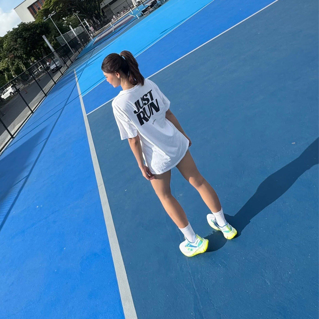 JUSTRUN SPORT UNISEX RELAXED COTTON T-SHIRT #ORIGINAL DESIGN