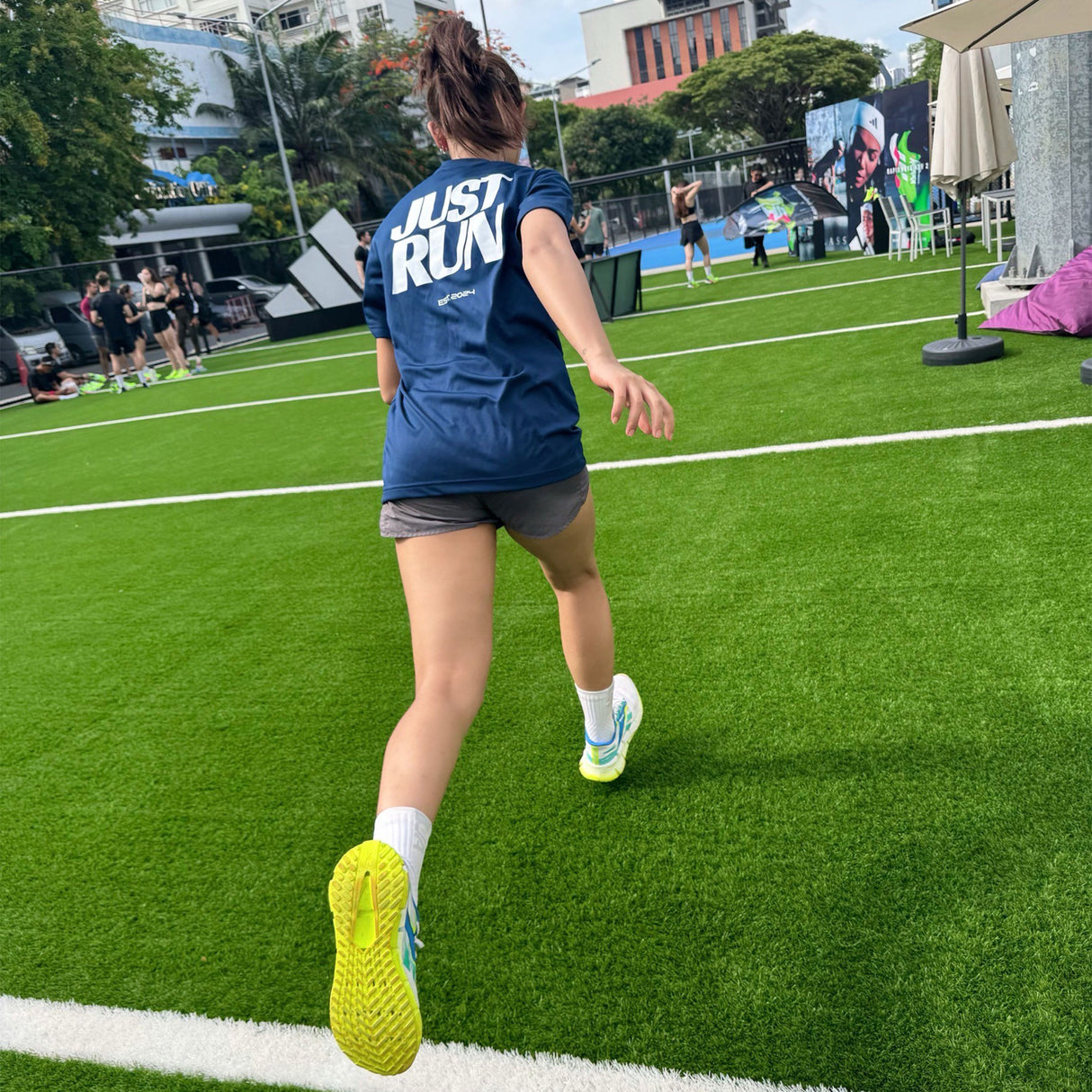 JUSTRUN SPORT UNISEX RUNNING TEE #ORIGINAL DESIGN