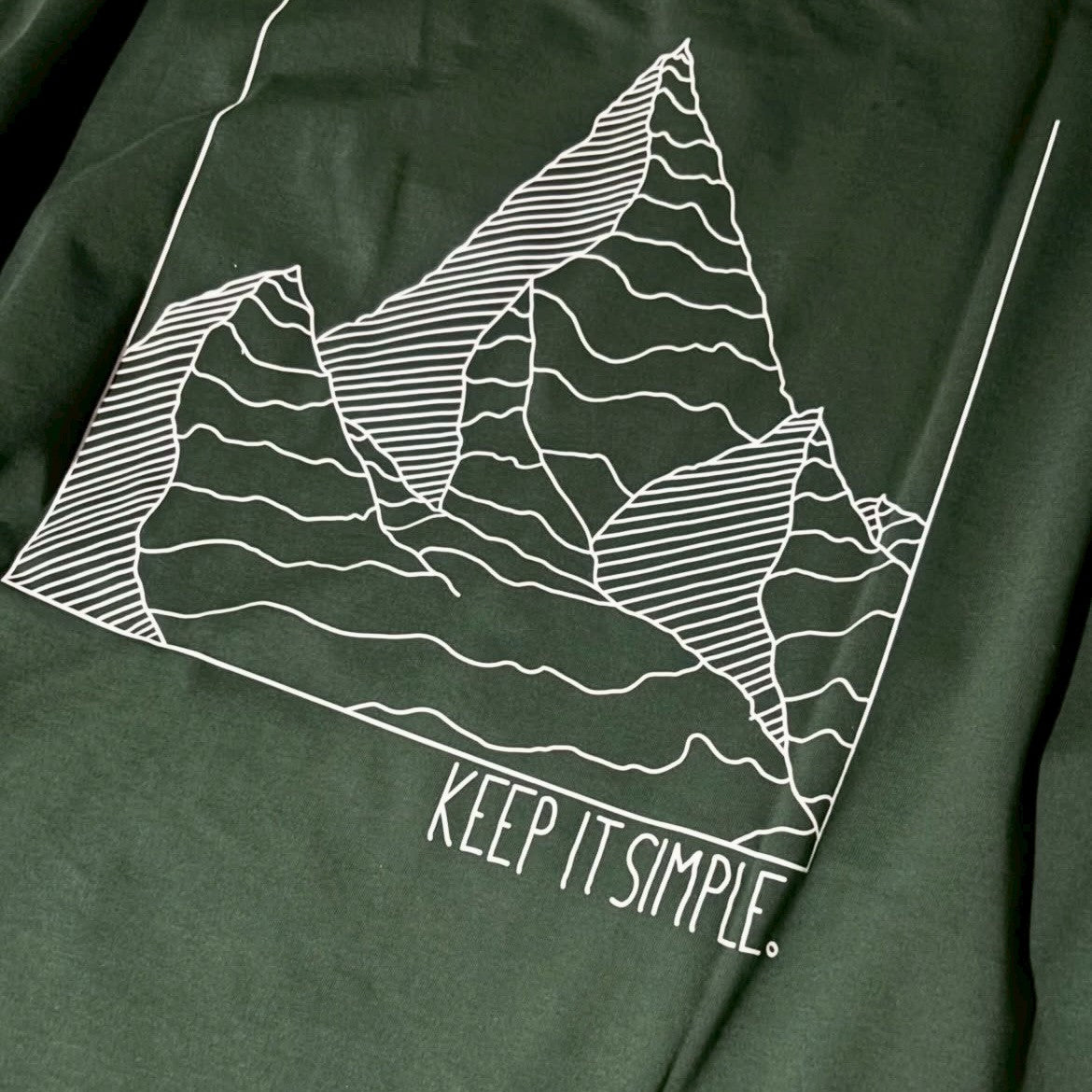 JUSTRUN SPORT LIMITED EDITION KEEP IT SIMPLE MOUNTAIN T-SHIRT #NF COLLECTION