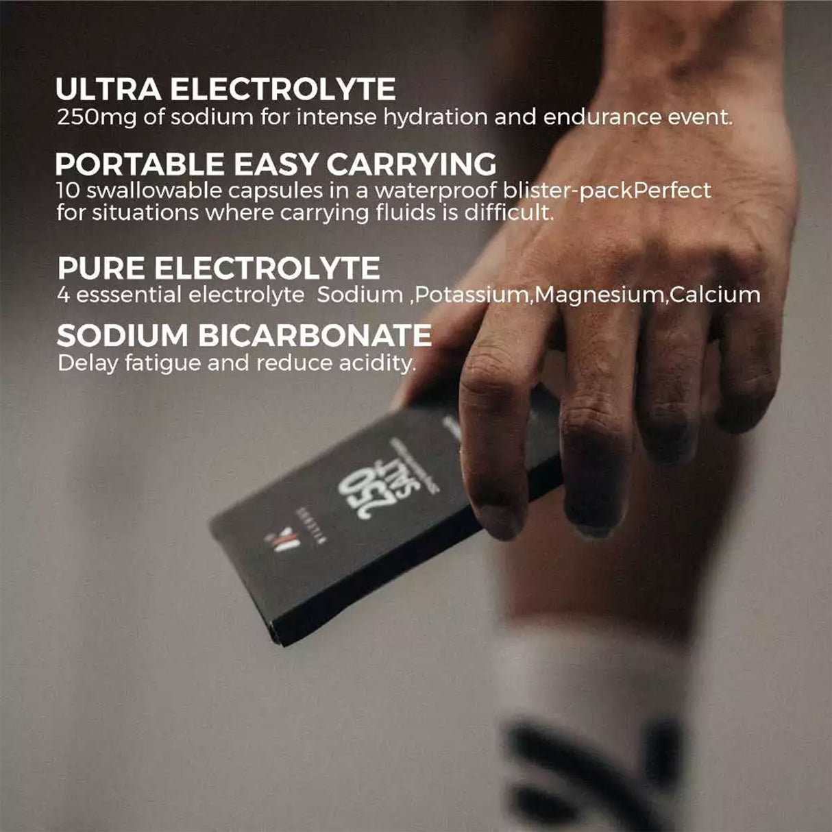 MILEAGE 250 SALT+ ELECTROLYTE CAPSULES #10CAPSULES