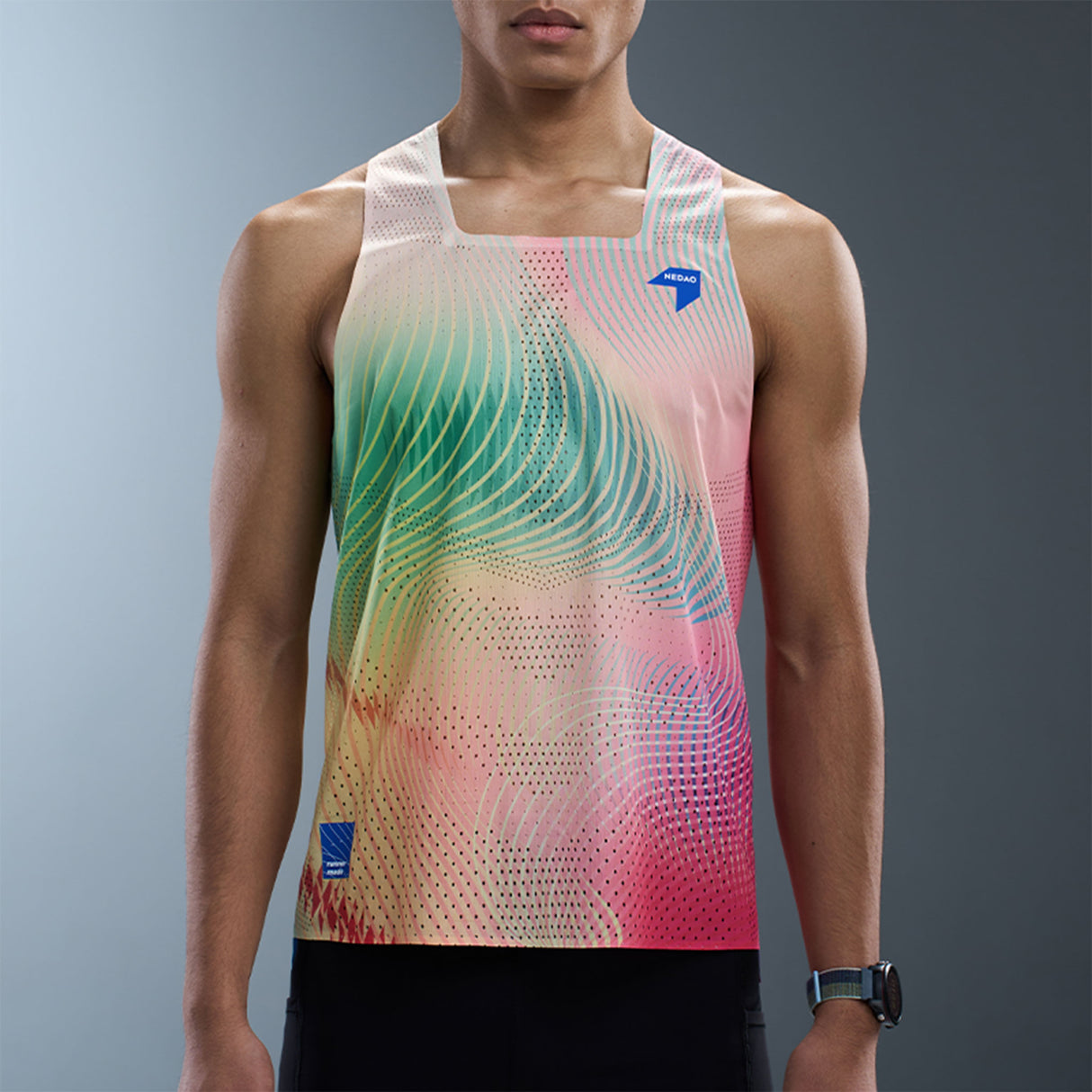 NEDAO Men's QiFlow Racing Singlet One Cut (Special Print Edition)