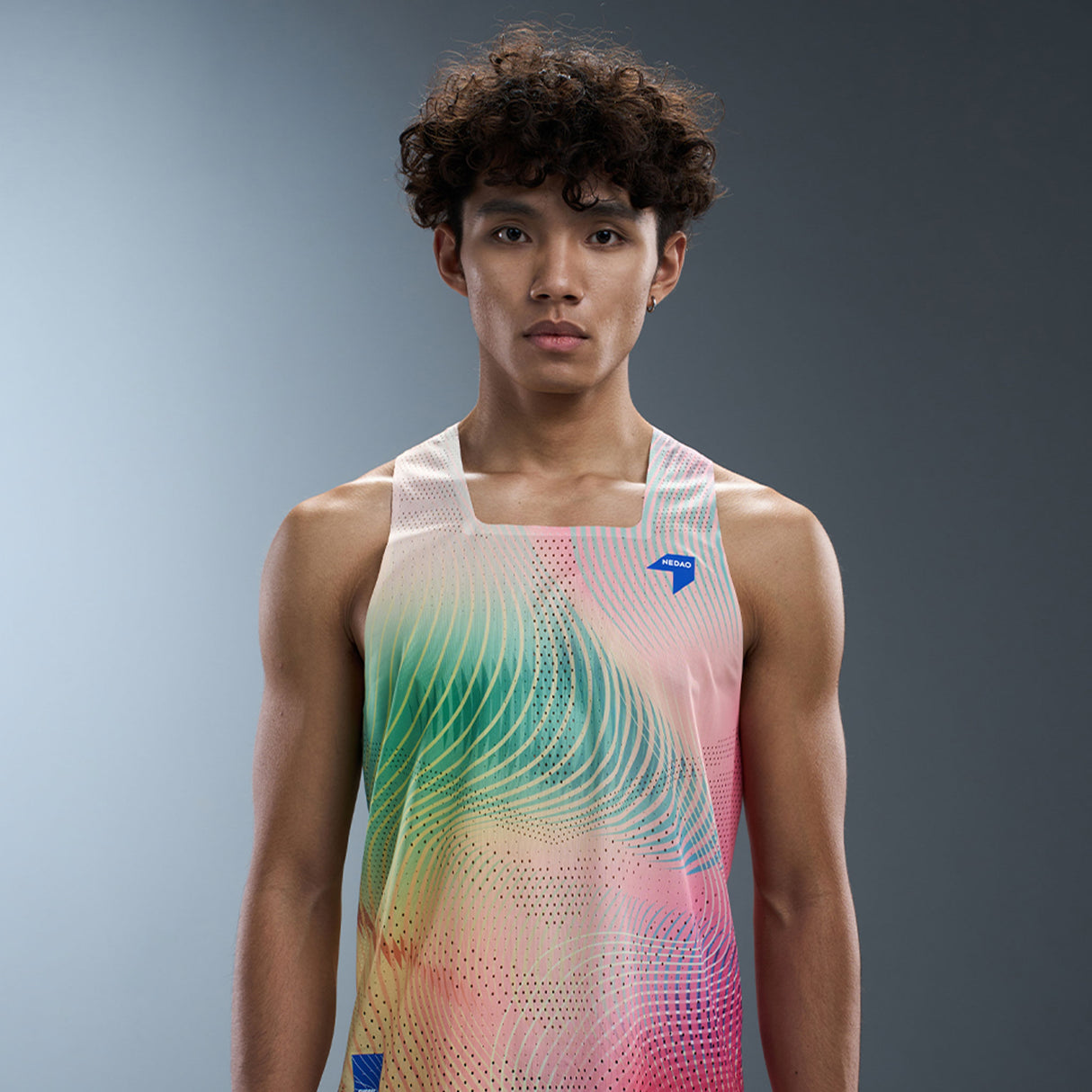 NEDAO Men's QiFlow Racing Singlet One Cut (Special Print Edition)