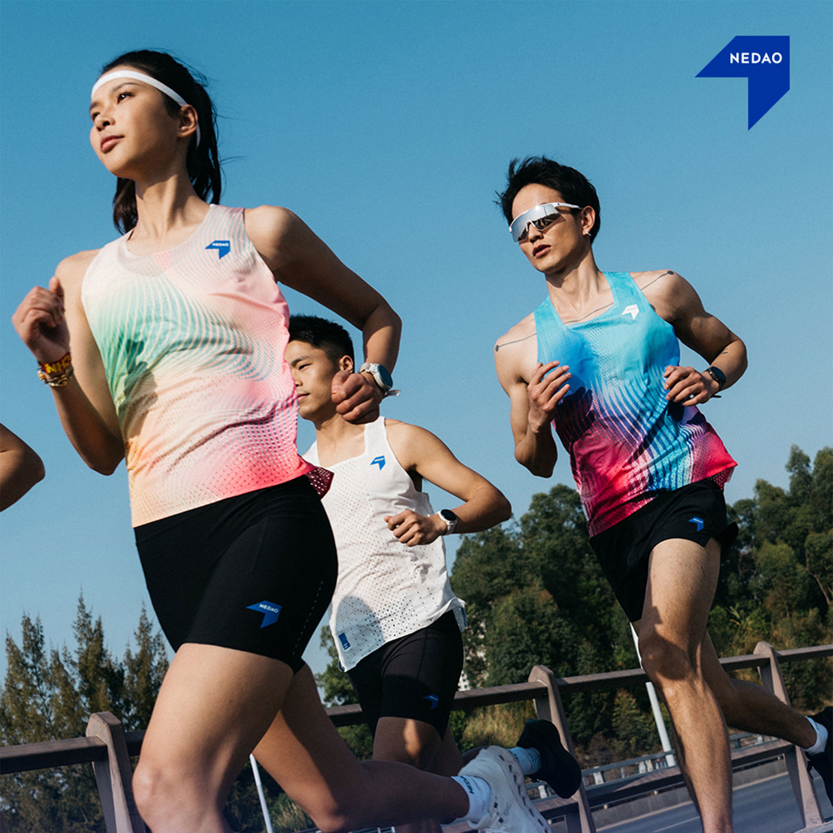 NEDAO Men's QiFlow Racing Singlet One Cut (Special Print Edition)