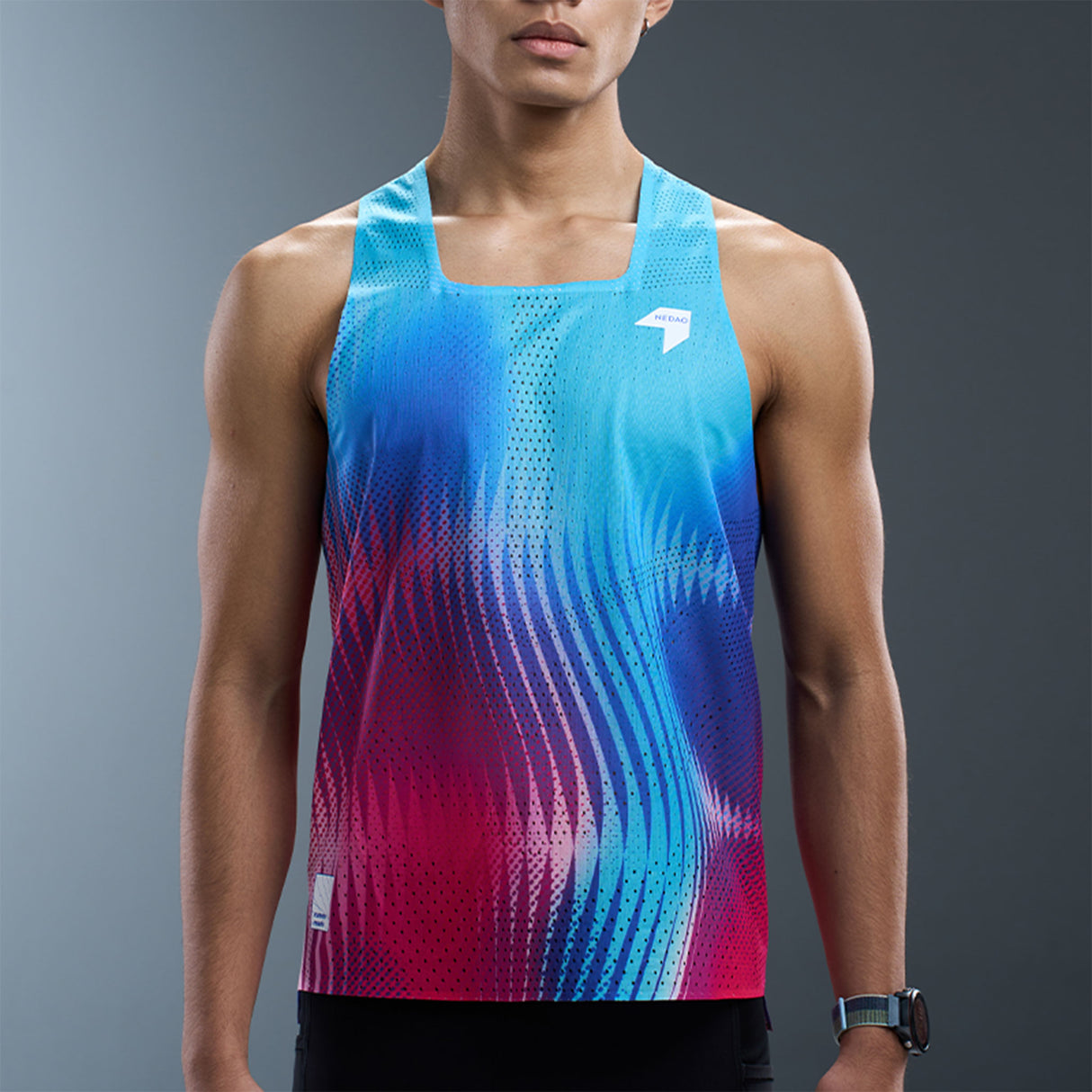 NEDAO Men's QiFlow Racing Singlet One Cut (Special Print Edition)