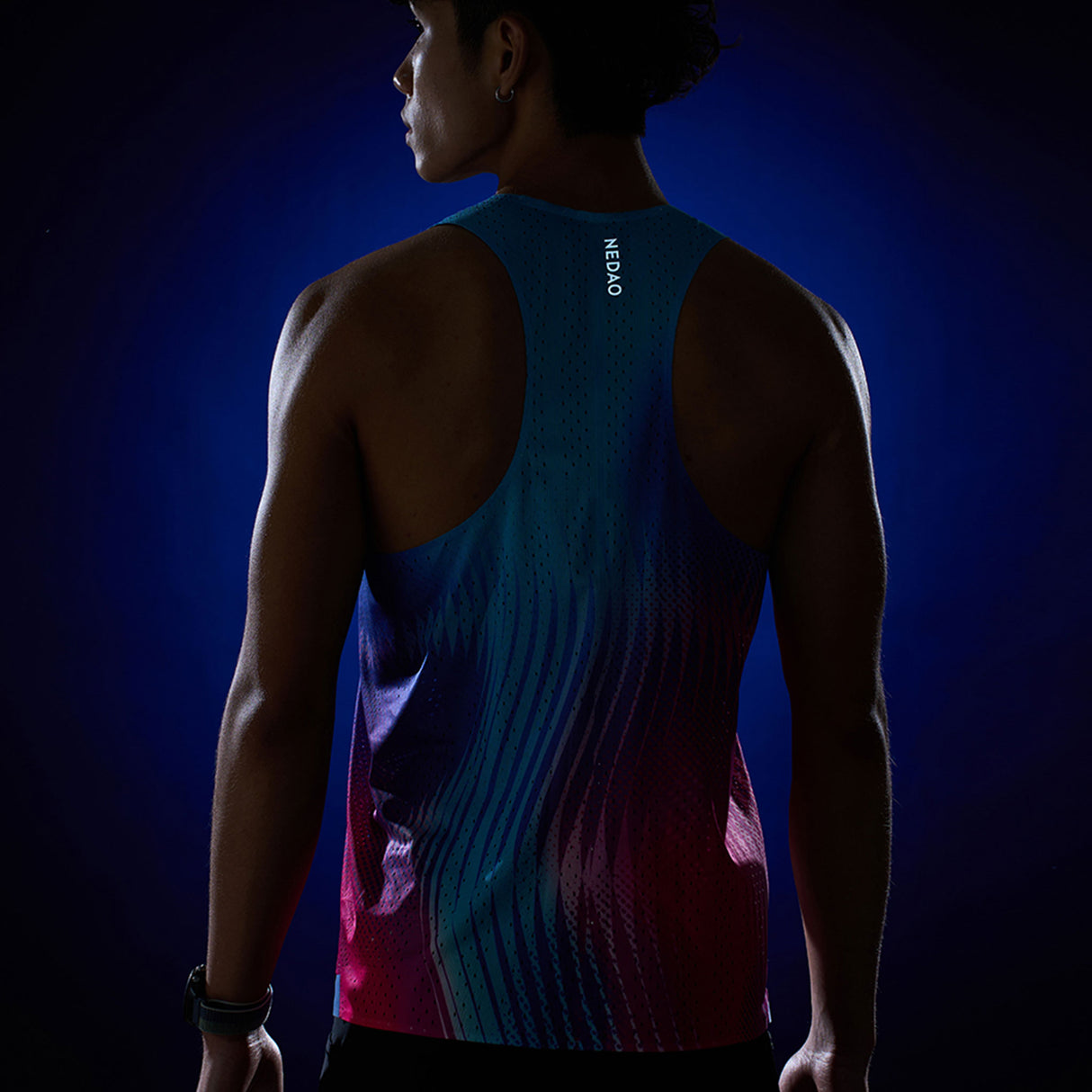 NEDAO Men's QiFlow Racing Singlet One Cut (Special Print Edition)