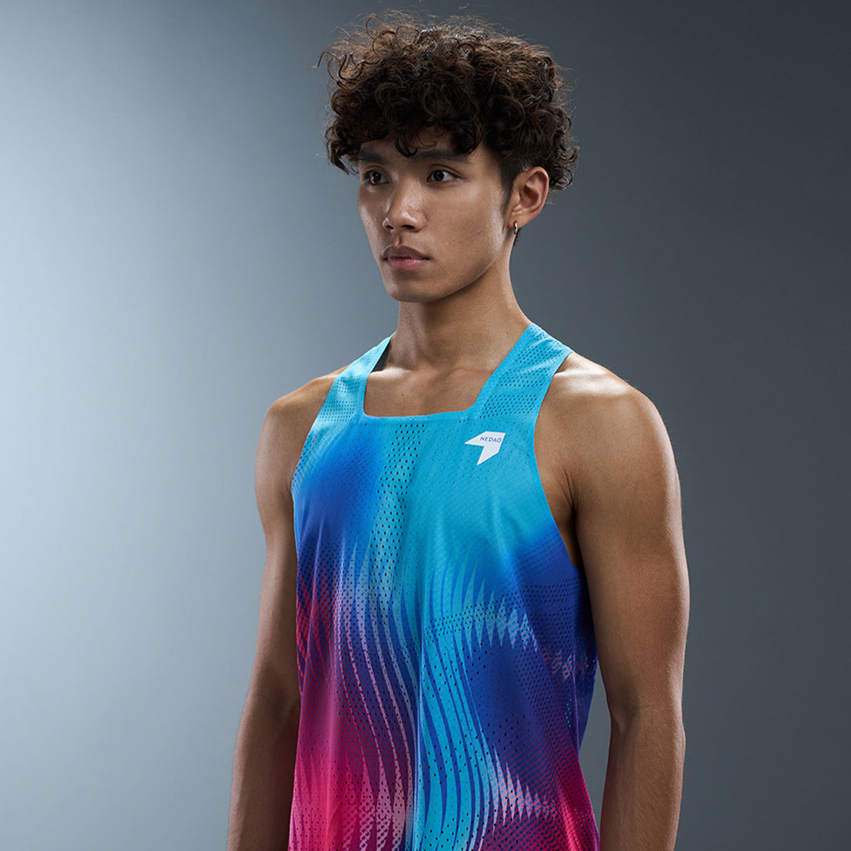 NEDAO Men's QiFlow Racing Singlet One Cut (Special Print Edition)