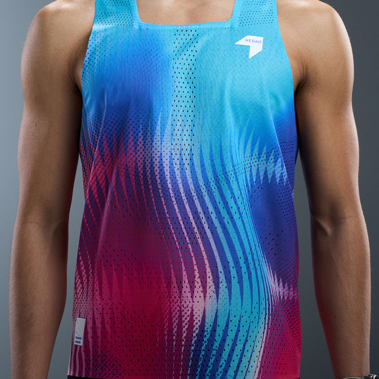NEDAO Men's QiFlow Racing Singlet One Cut (Special Print Edition)