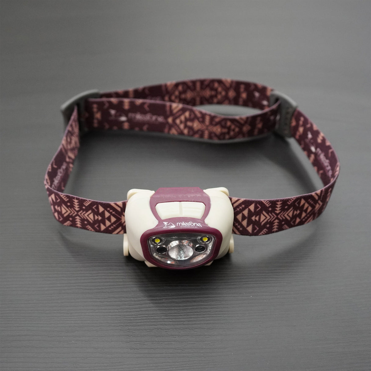 สินค้าปล่อยเช่า_ไฟฉาย Milestone MS-B5 220 Lumens Headlamp สี Purple