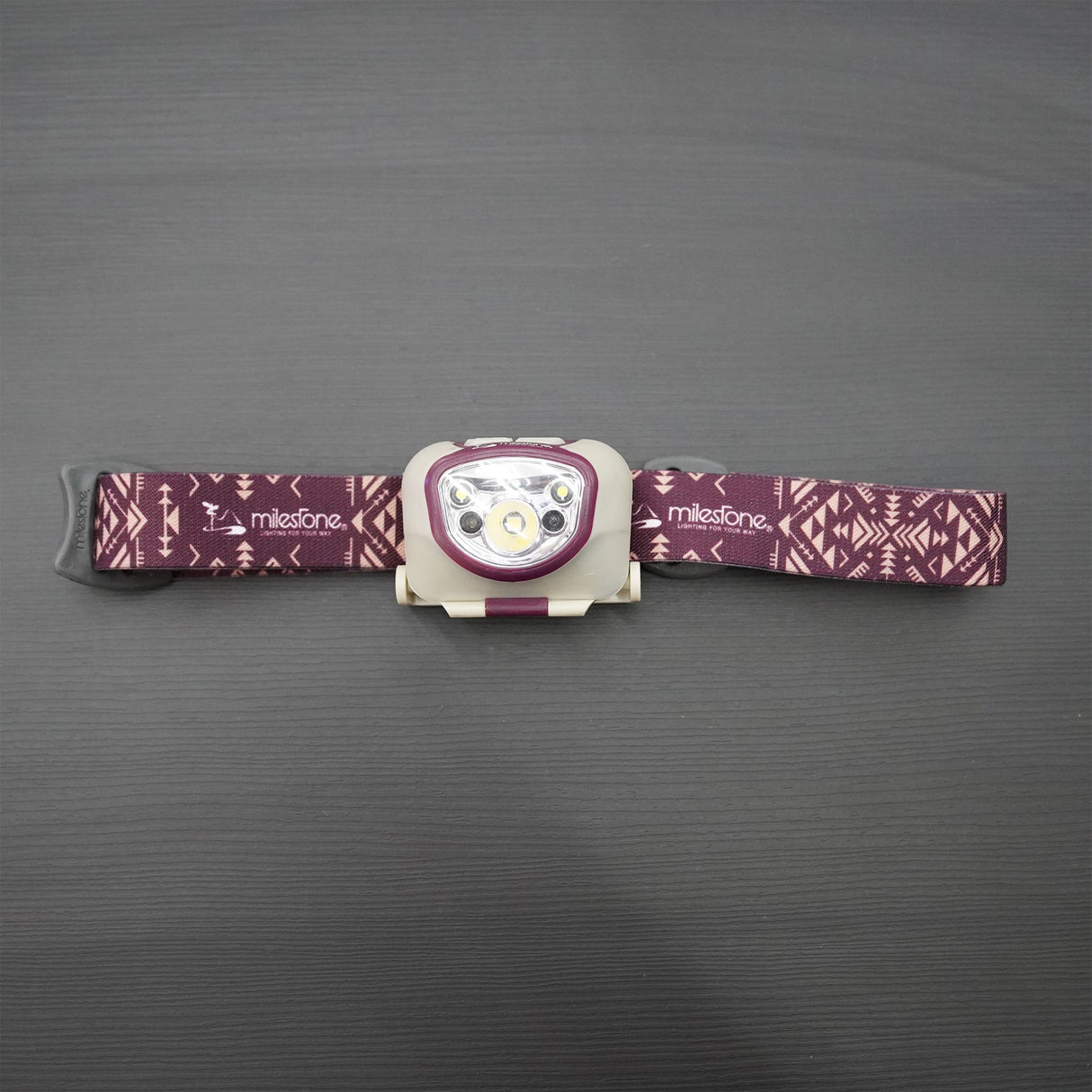 สินค้าปล่อยเช่า_ไฟฉาย Milestone MS-B5 220 Lumens Headlamp สี Purple