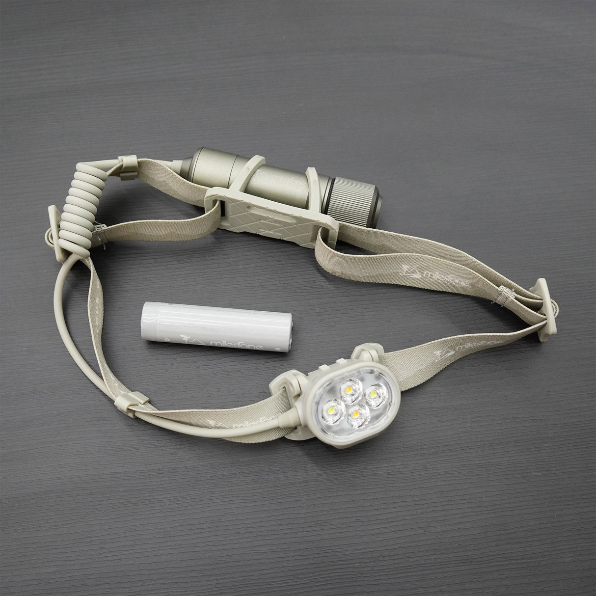 สินค้าปล่อยเช่า_ไฟฉาย Milestone MS-i1 1000 Lumens Headlamp สี Gray