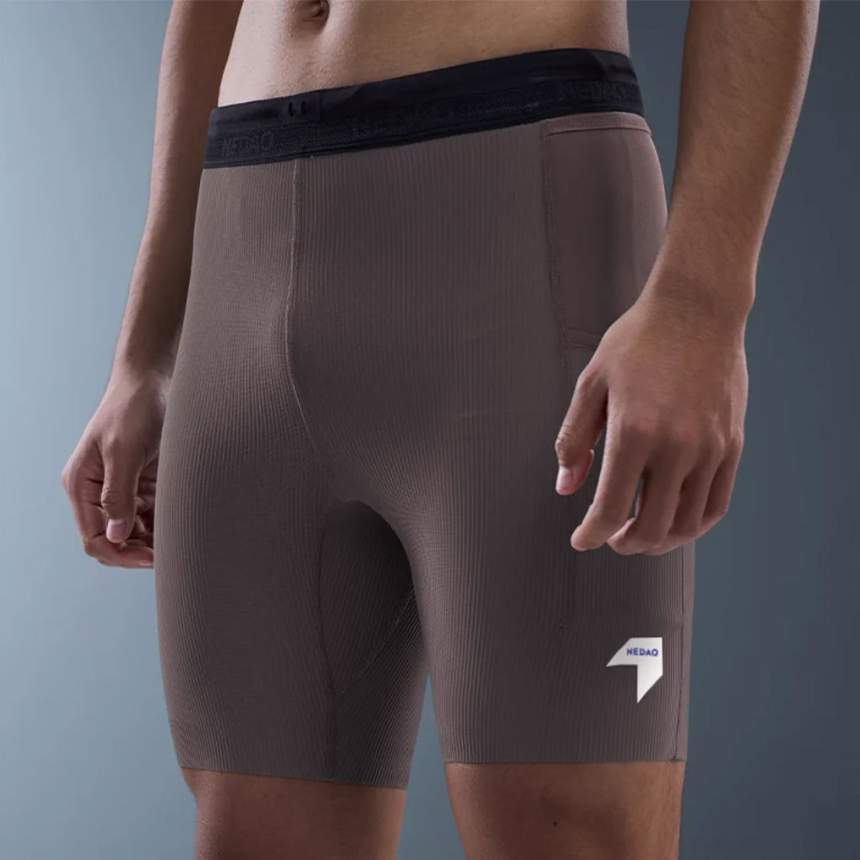 NEDAO MEN'S 1/2 LENGTH RUNNING TIGHTS VELOCITY X PRO (7''inseam)