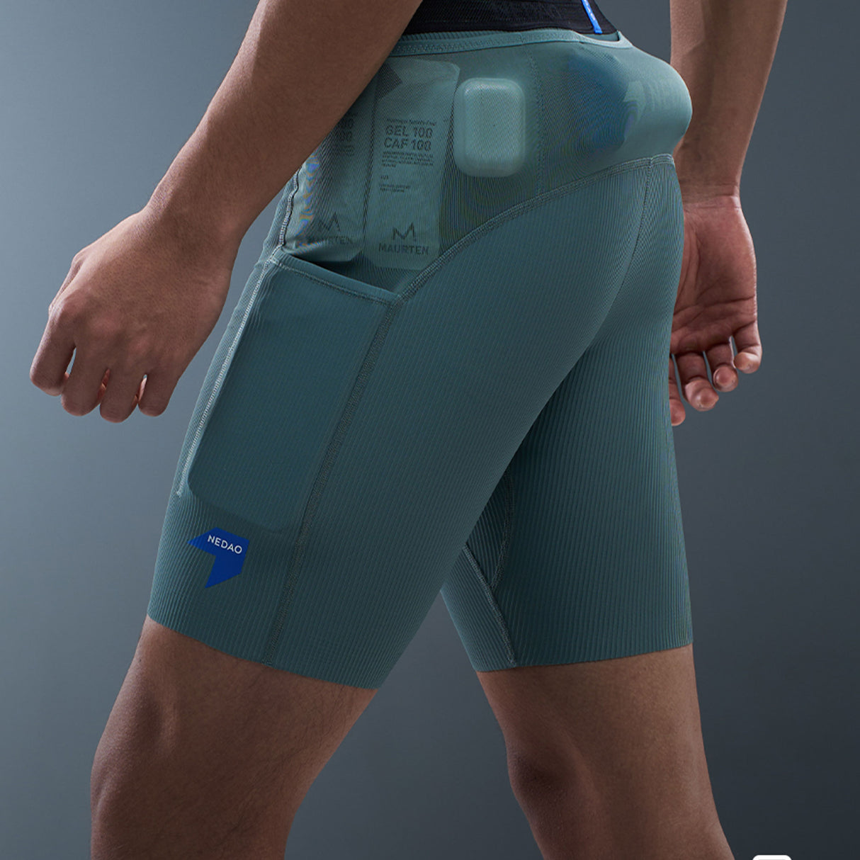 NEDAO MEN'S 1/2 LENGTH RUNNING TIGHTS VELOCITY X PRO (7''inseam)