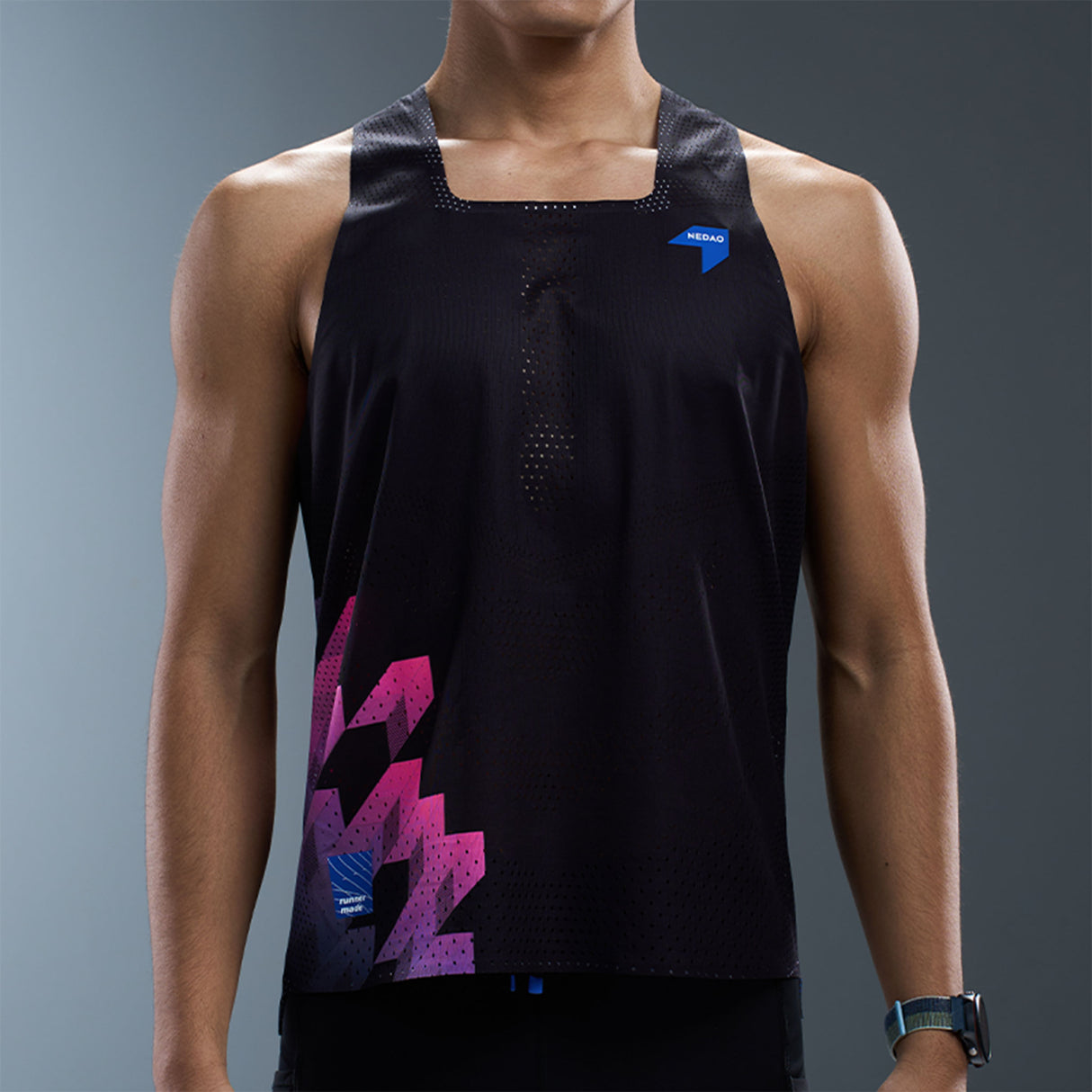NEDAO Men's QiFlow Racing Singlet One Cut (Special Print Edition)