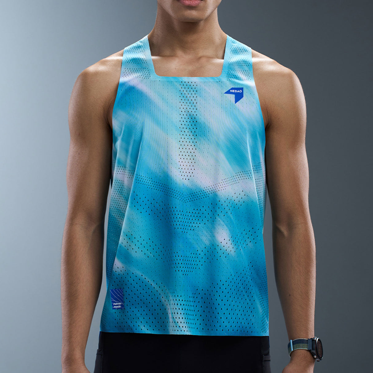 NEDAO Men's QiFlow Racing Singlet One Cut (Special Print Edition)