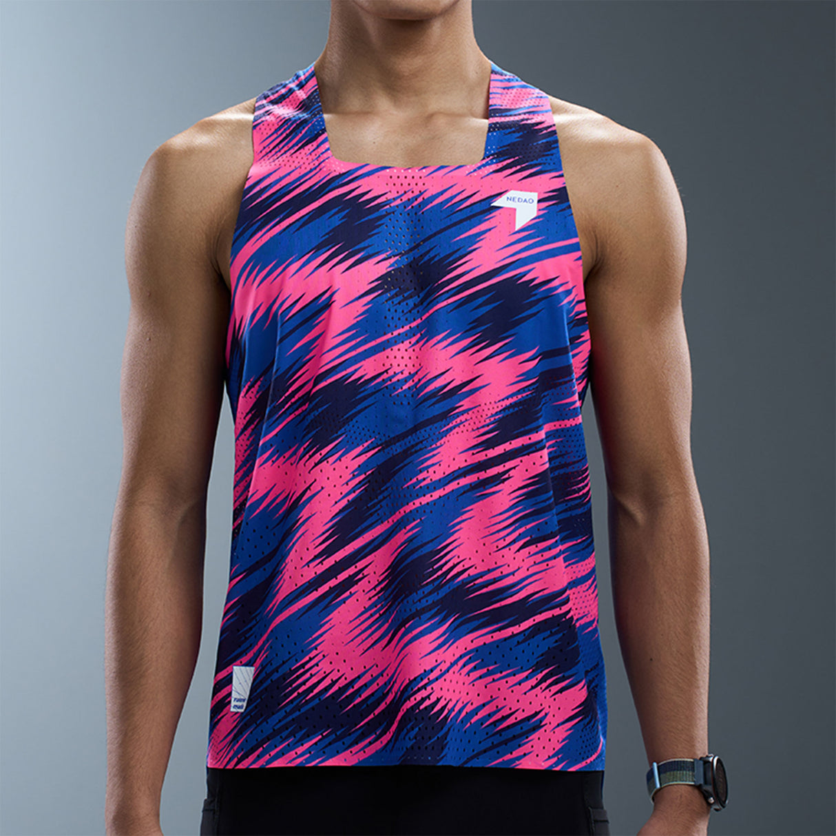 NEDAO Men's QiFlow Racing Singlet One Cut (Special Print Edition)