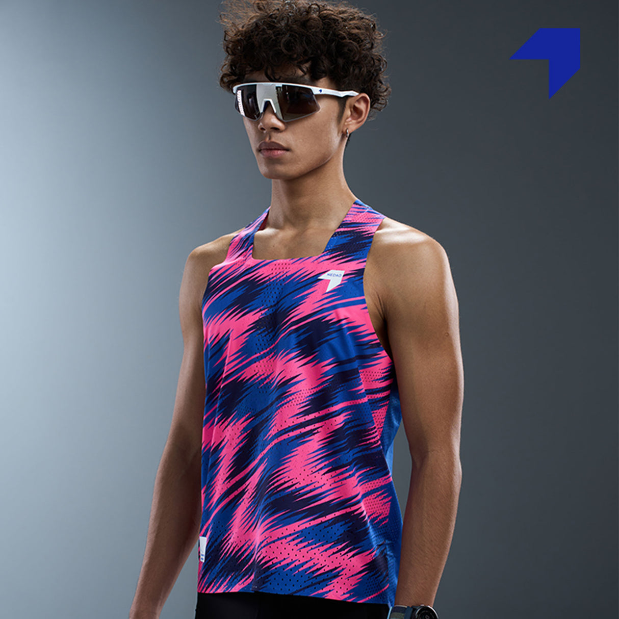 NEDAO Men's QiFlow Racing Singlet One Cut (Special Print Edition)