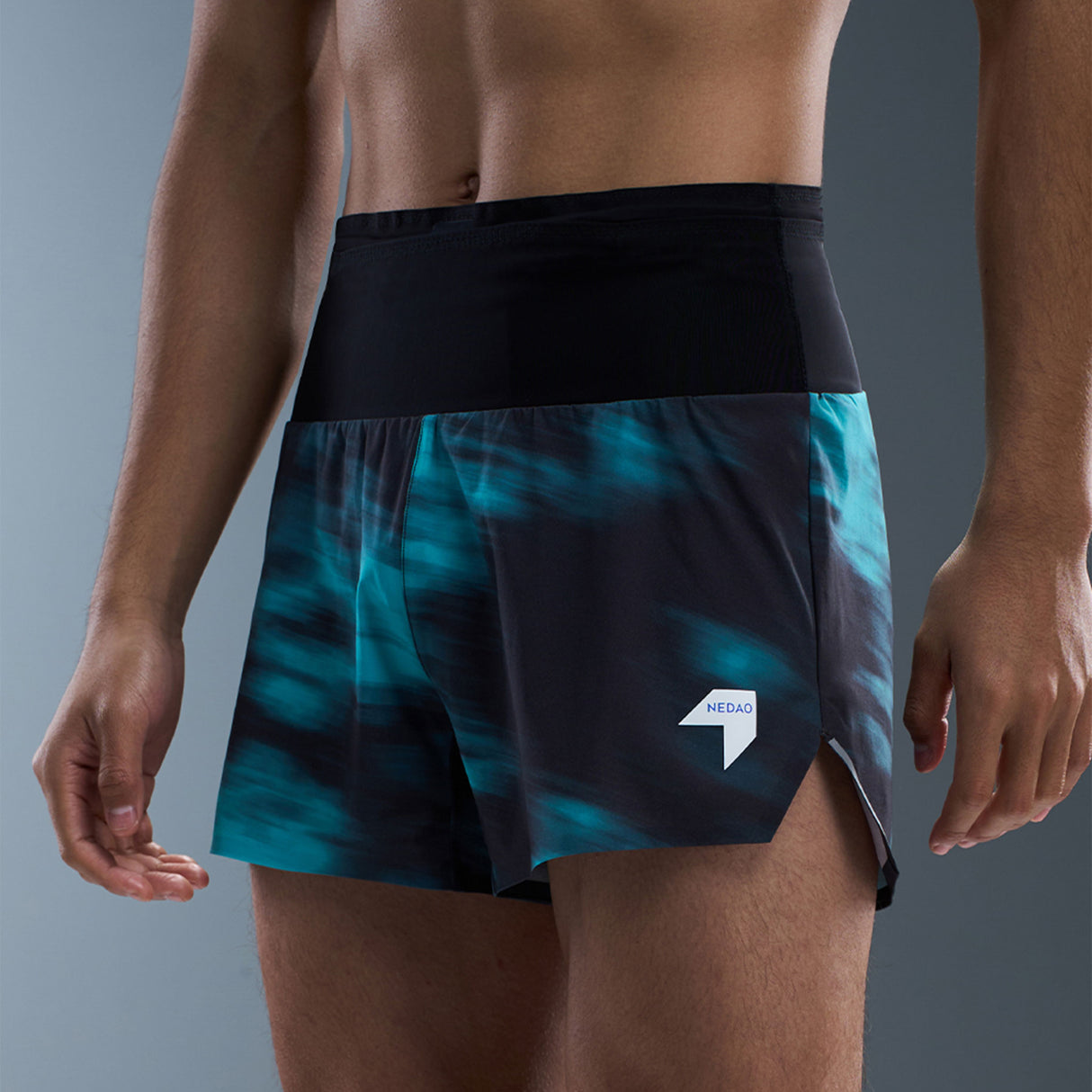 NEDAO MEN'S STORAGE RUNNING SHORTS POWERPOUCH 4" - SPECIAL PRINT