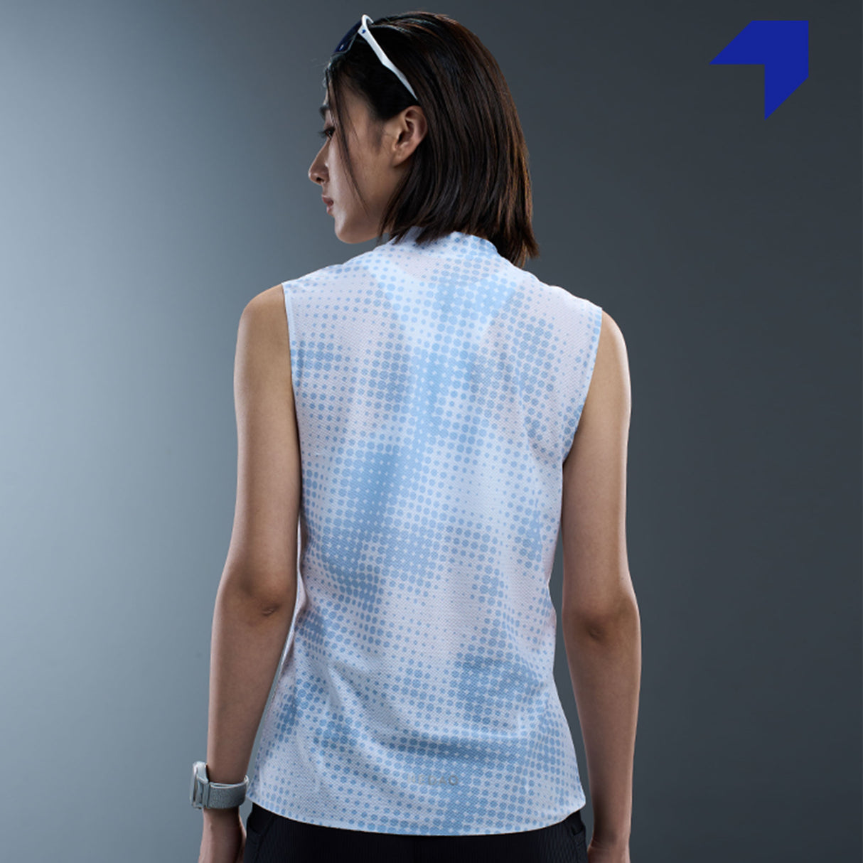 NEDAO WOMEN'S DIAMOND GRID ZIP SLEEVELESS - SPECIAL PRINT EDITION