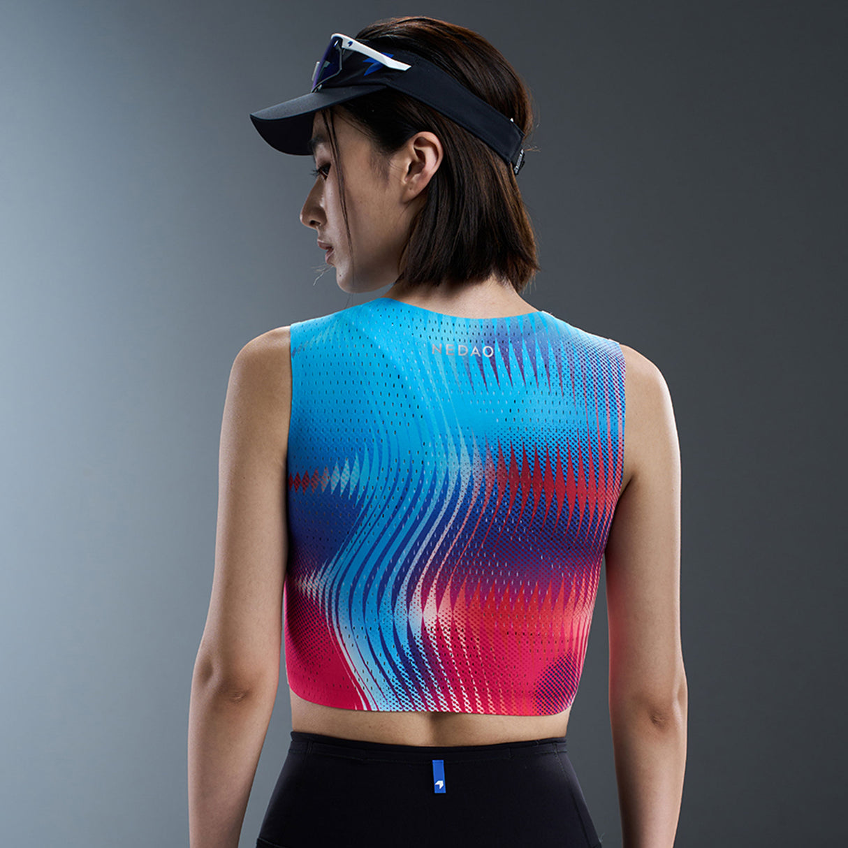 NEDAO Women's QiFlow Running Crop Top - Special Print Edition