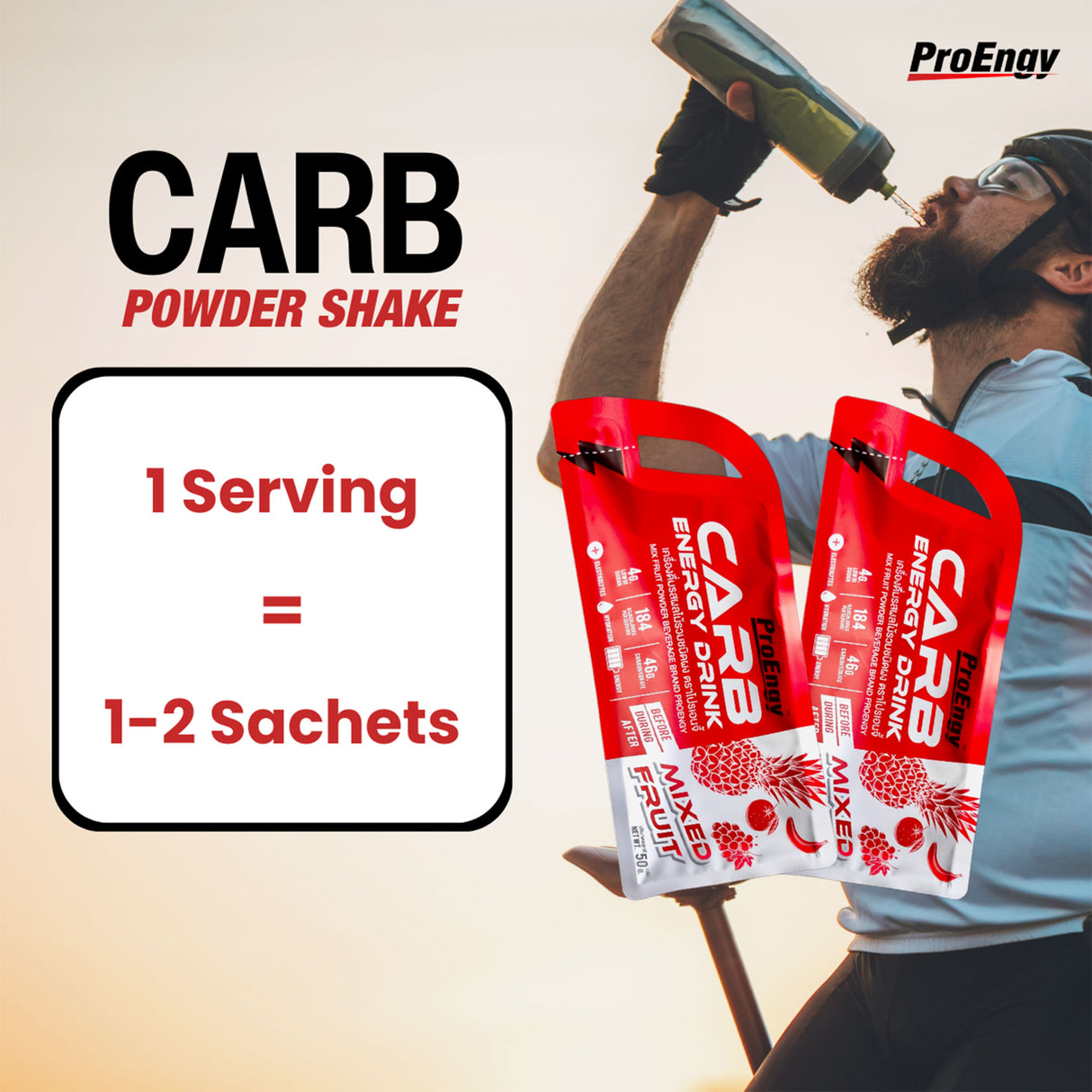 PROENGY CARB ENERGY DRINK 50G.