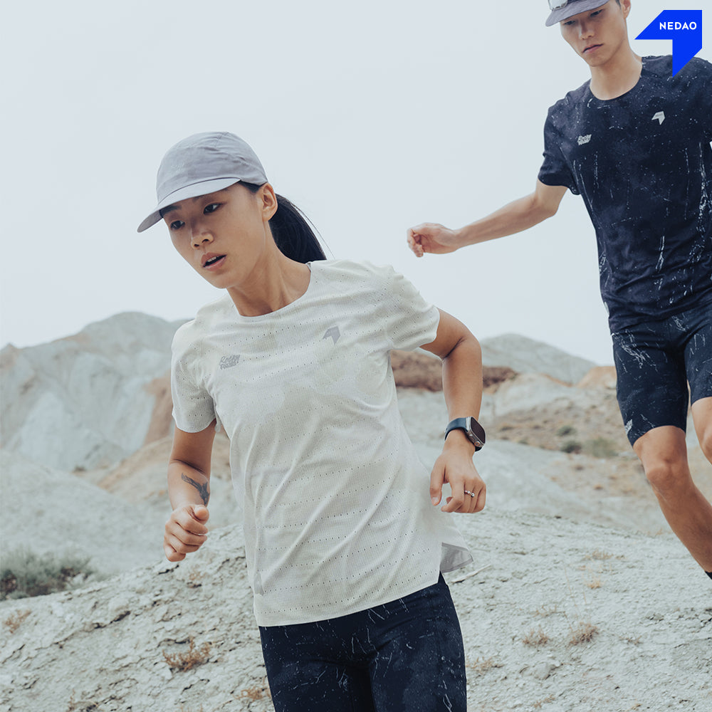 NEDAO WOMEN'S QIFLOW RUNNING T-SHIRT V5.0 - ROCKY ROAD LIMITED EDITION