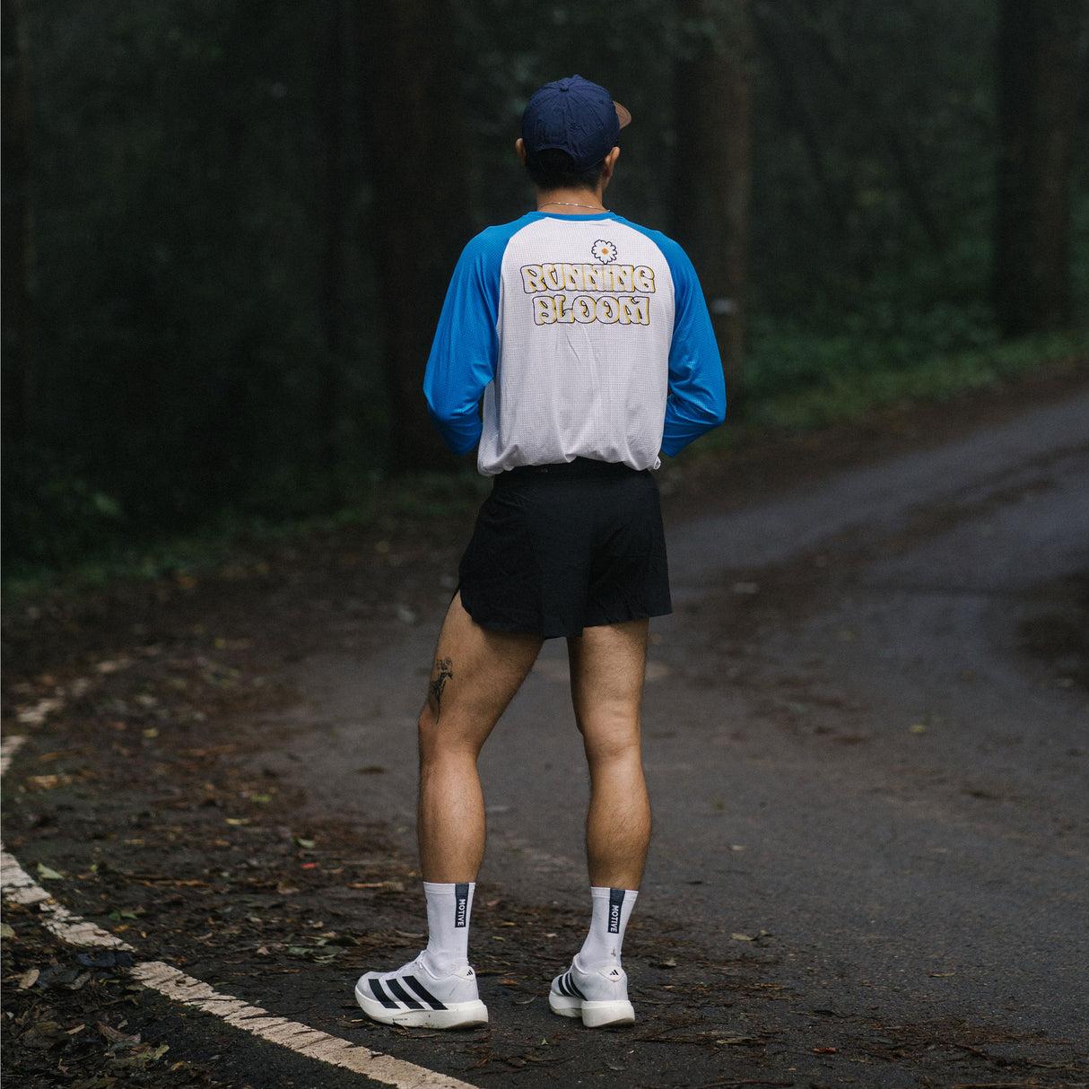 SCSL UNISEX 3/4 SLEEVE TEE - SCSL RUNNING BLOOM RAGLAN