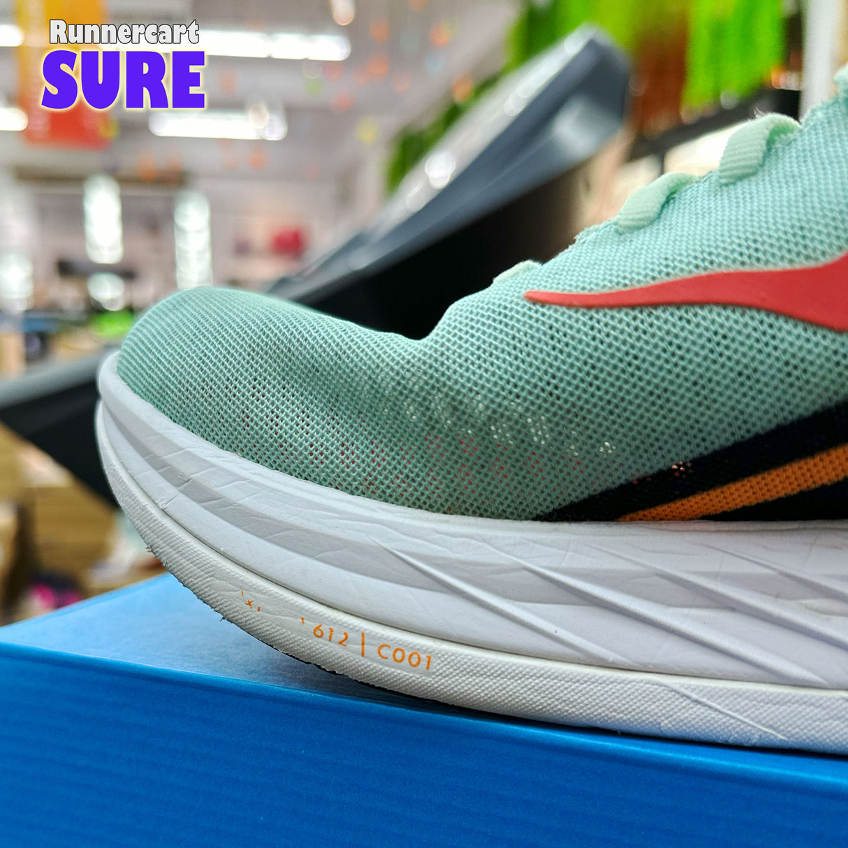 Sure_ Hoka Rocket X (Eggshell Blue/Black),Size 10.5US