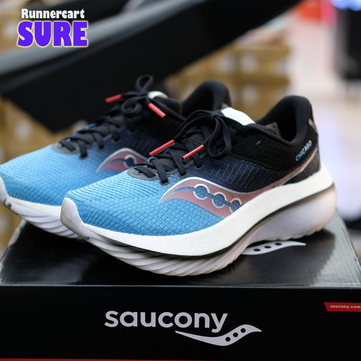Sure_Saucony Kinvara Pro Blue / Black (Chicago) Size 8 US