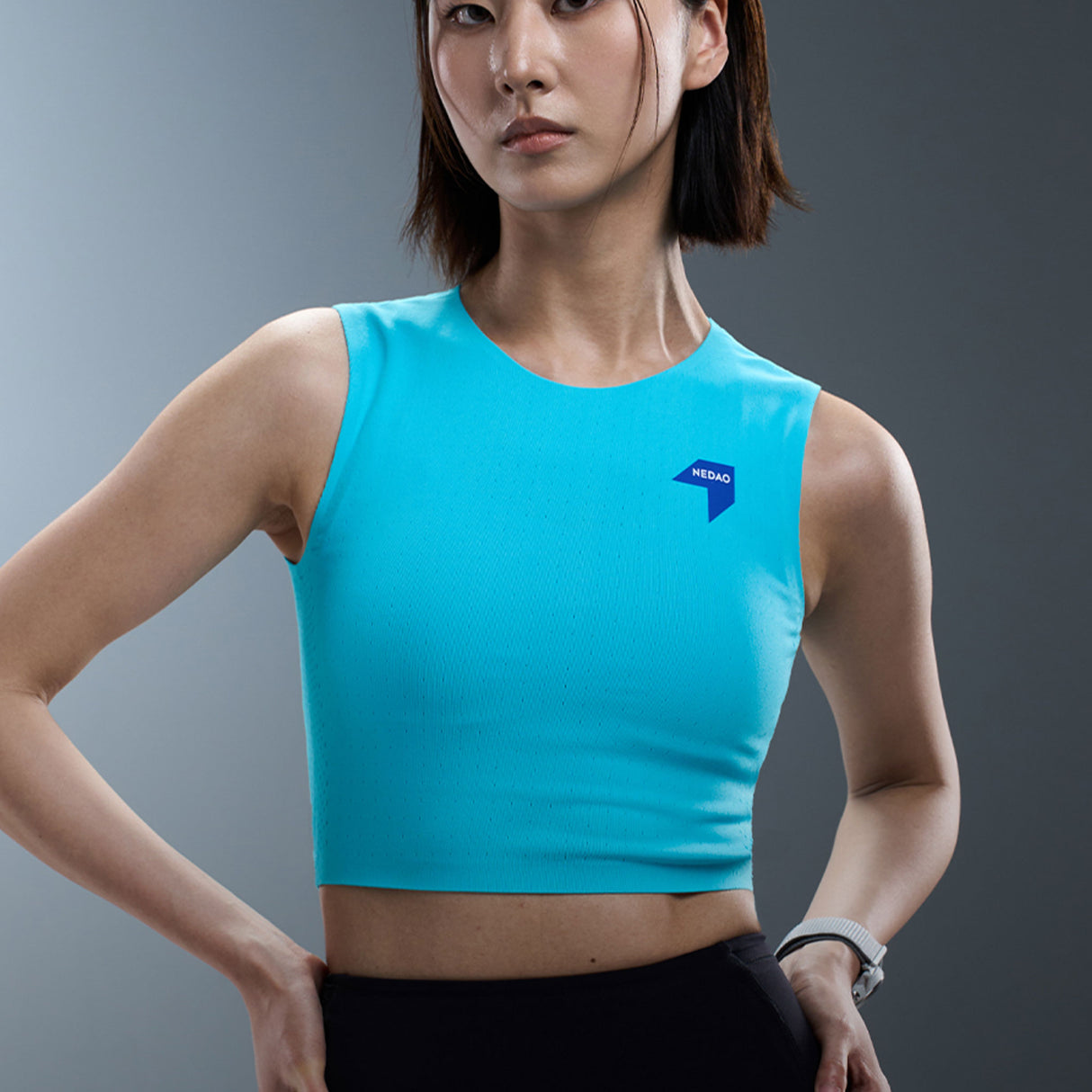 NEDAO Women's QiFlow Running Crop Top
