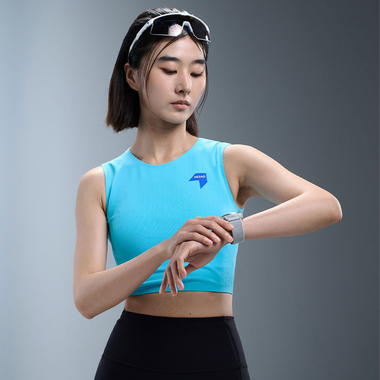 NEDAO Women's QiFlow Running Crop Top