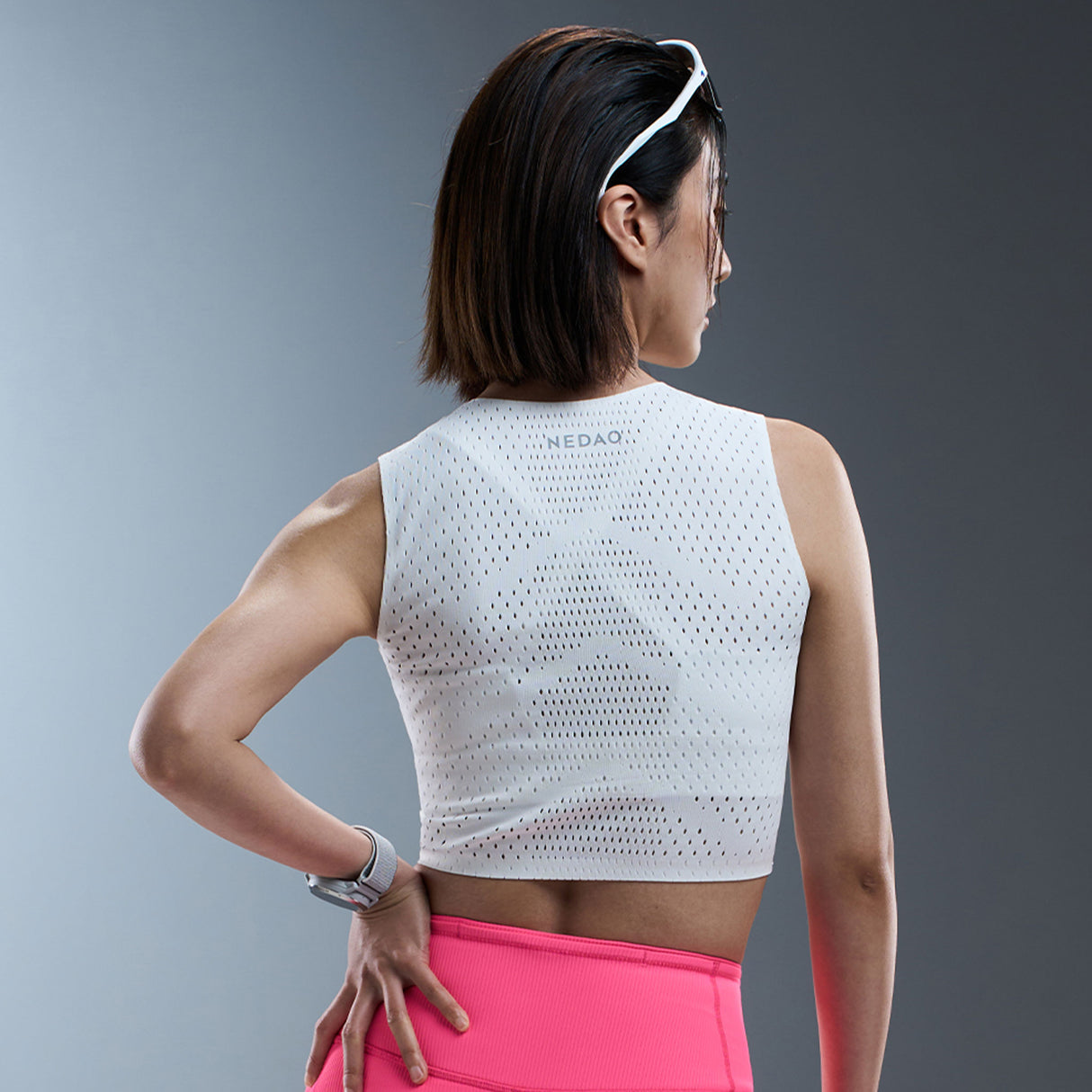 NEDAO Women's QiFlow Running Crop Top