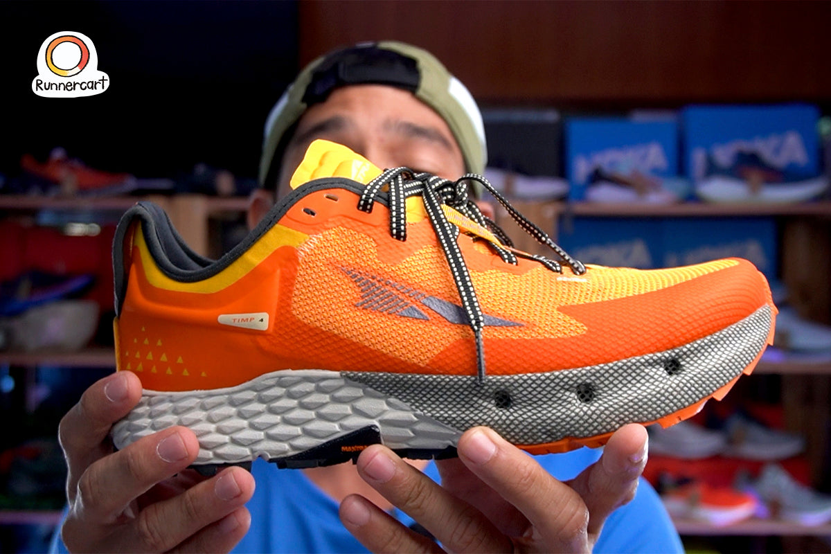 Orange trail clearance running shoes