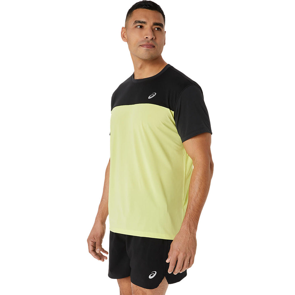 Asics yellow hotsell running shirt