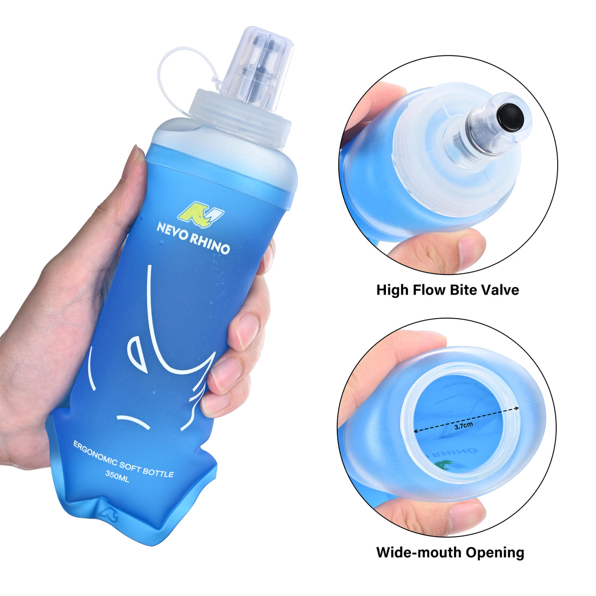 NEVO RHINO SOFT FLASK WITH STRAW #B002
