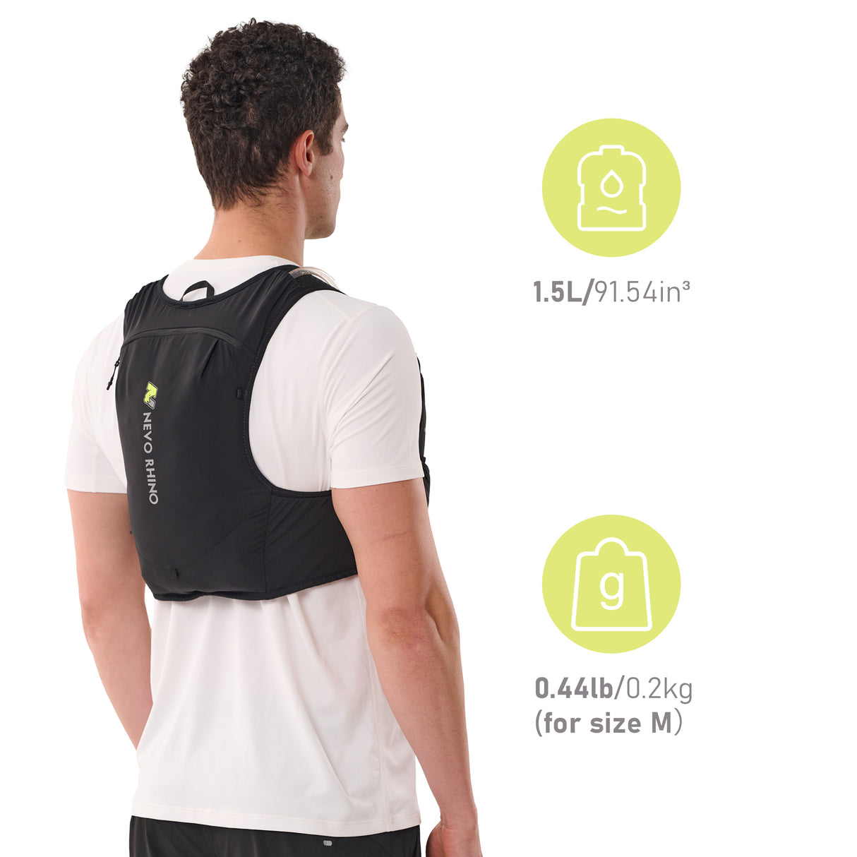 NEVO RHINO PURE 5L VEST [WITH SOFT FLASK 500ML*2] #9317
