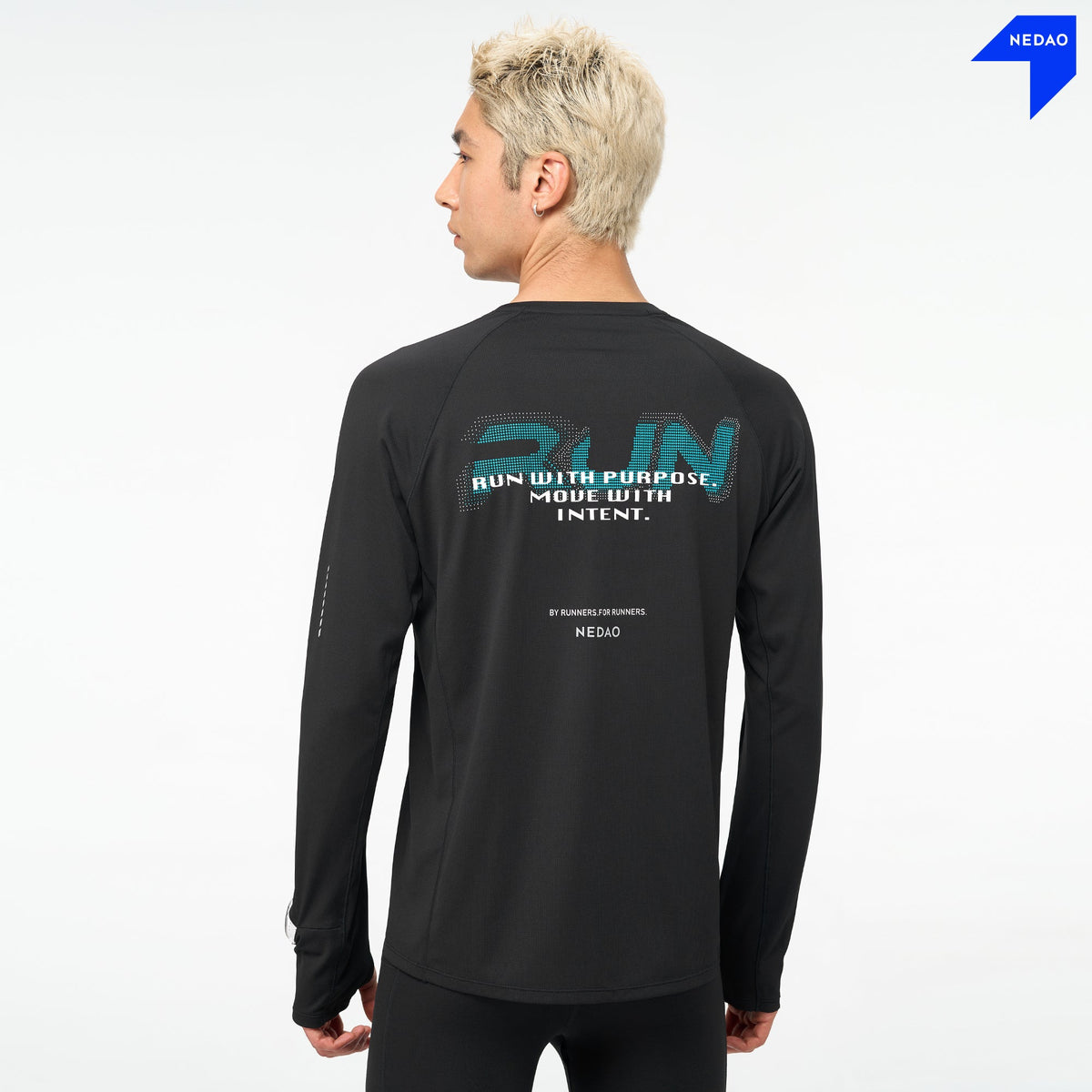 NEDAO 2026 MEN'S GRAIN TEXTURE RUNNING LONG SLEEVE
