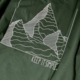 JUSTRUN SPORT LIMITED EDITION KEEP IT SIMPLE MOUNTAIN T-SHIRT #NF COLLECTION