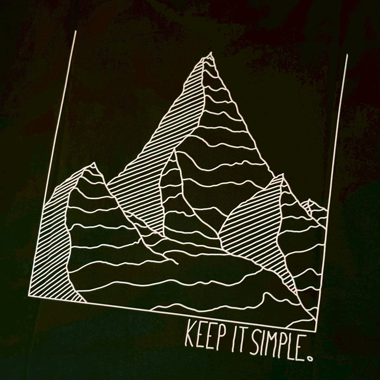 JUSTRUN SPORT LIMITED EDITION KEEP IT SIMPLE MOUNTAIN T-SHIRT #NF COLLECTION