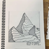JUSTRUN SPORT LIMITED EDITION KEEP IT SIMPLE MOUNTAIN T-SHIRT #NF COLLECTION