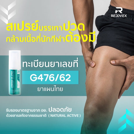 Lermodar Oil Spray สเปย์ร้อนบรรเทาอาการปวดกล้ามเนื้อ