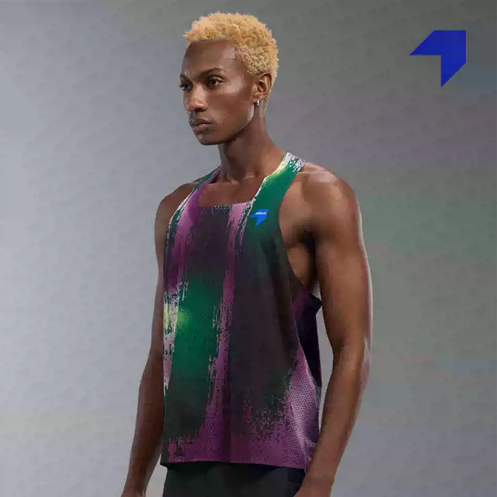 NEDAO Men's QiFlow Racing Singlet One Cut (Special Print Edition