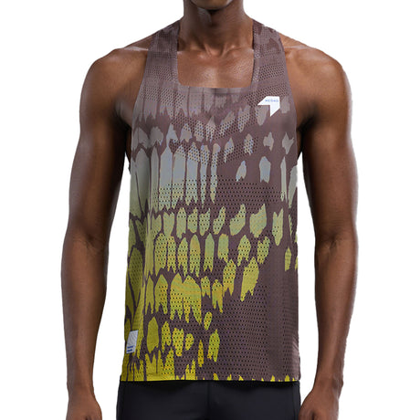 NEDAO MEN'S QIFLOW RACING SINGLET - SPECIAL PRINT EDITION