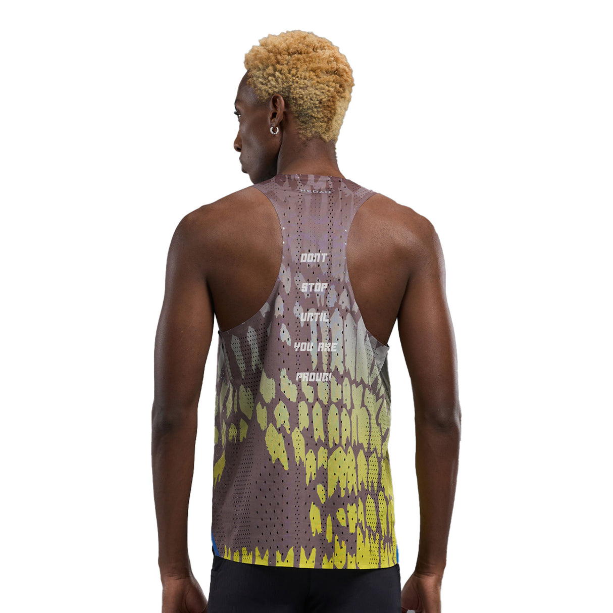 NEDAO MEN'S QIFLOW RACING SINGLET - SPECIAL PRINT EDITION