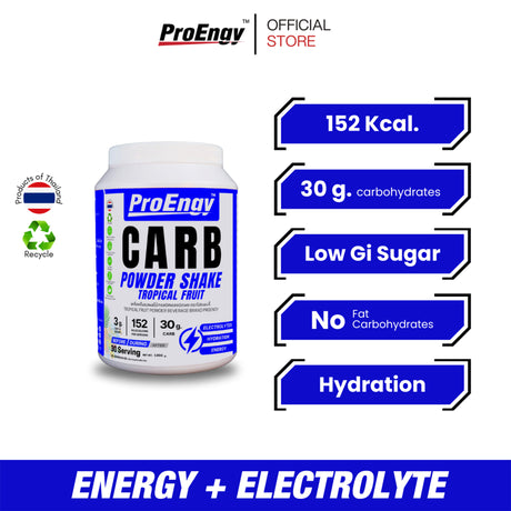 PROENGY CARB POWDER SHAKE + ELECTROLYTE 1000g.