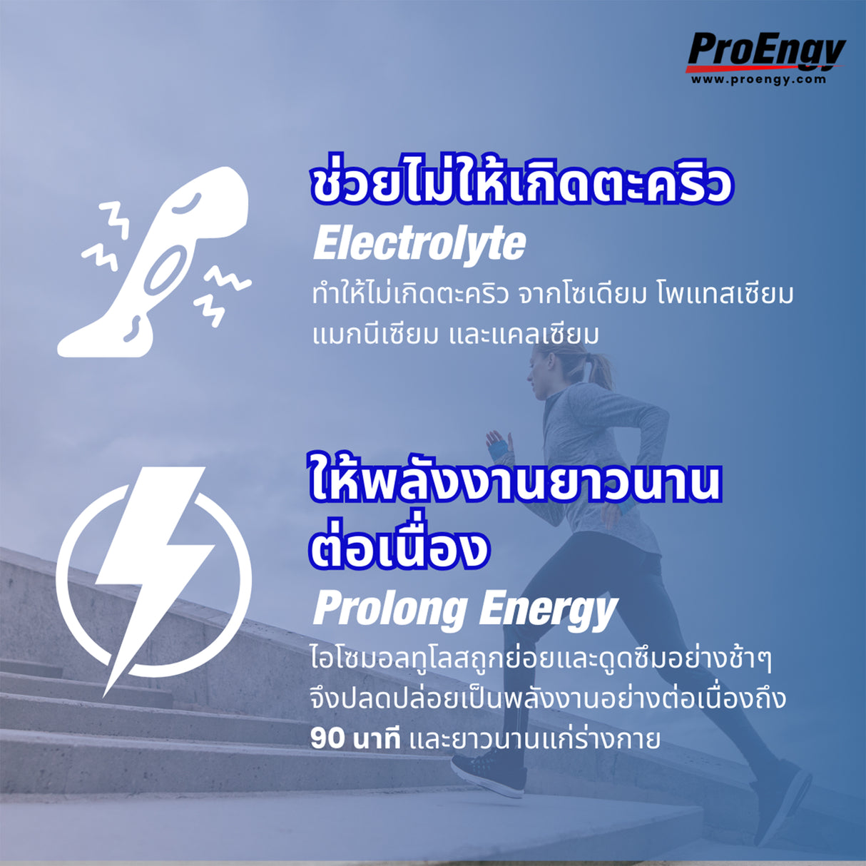 PROENGY CARB POWDER SHAKE + ELECTROLYTE 1000g.