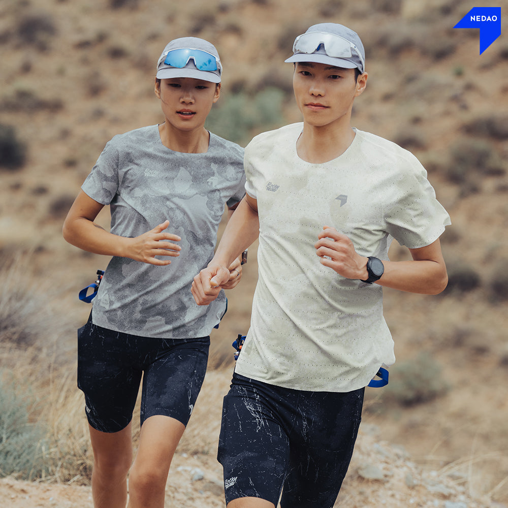 NEDAO MEN'S QIFLOW RUNNING T-SHIRT V5.0 - ROCKY ROAD LIMITED EDITION